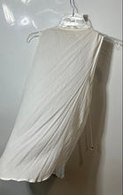Load image into Gallery viewer, Michael Kors Womens White Sleeveless Ribbed Front Zip Blouse Top Size XL
