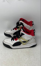 Load image into Gallery viewer, Puma Mens Backcourt Mid 374139-01 White Red Black Lace-Up Sneaker Shoes Size 8.5