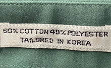 Load image into Gallery viewer, Pierre Cardin Mens Green Long Sleeve Collared Dress Shirt Size 17 With Tag