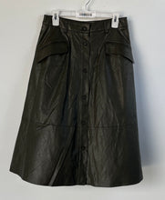 Load image into Gallery viewer, Banana Republic Womens Green Front Button Pockets A-Line Skirt Size 4
