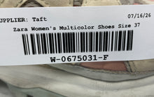 Load image into Gallery viewer, Zara Girls Multicolor Lace-Up Low Top Round Toe Running Shoes Size EUR 37