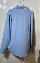 Load image into Gallery viewer, Izod Mens Blue Long Sleeve Mock Neck Quarter-Zip Pullover Sweater Size XL