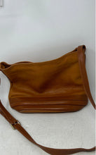 Load image into Gallery viewer, Saks Fifth Avenue Womens Brown Leather Adjustable Strap Crossbody Bag