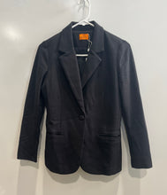 Load image into Gallery viewer, Mary Crafts Womens Black Regular Fit Long Sleeve One-Button Blazer Size 0