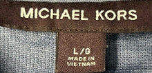 Load image into Gallery viewer, Michael Kors Mens Blue Short Sleeve Collared Polo Shirt Size Large