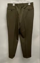 Load image into Gallery viewer, 346 Brooks Brothers Mens Green Wool Pleated Straight Leg Dress Pants Sz W34/L30
