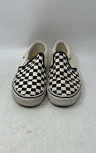 Load image into Gallery viewer, Vans Mens Classic Slip-On Black White Check Round Toe Sneaker Shoes Size 8.5