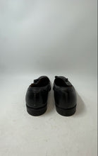 Load image into Gallery viewer, Johnston & Murphy Mens Grayson Black Leather Tassel Loafer Shoes Size 14