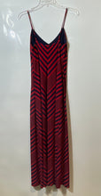 Load image into Gallery viewer, Lauren Ralph Lauren Womens Red Black Striped Spaghetti Strap Maxi Dress Size 8P