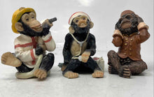Load image into Gallery viewer, Lot Of 3 Pcs Multicolor Classic Decorative Collectibles Monkey Figure