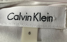 Load image into Gallery viewer, Calvin Klein Womens White Pink Multi-Floral Print Belted Maxi Dress Size 6