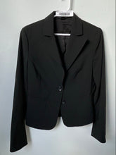 Load image into Gallery viewer, Express Design Studio Womens Black Notch Lapel Two-Button Blazer Size 6