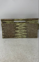 Load image into Gallery viewer, Sondra Roberts Womens Brown Green Animal Print Rectangle Top Handle Clutch Bag