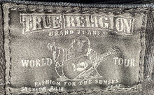 Load image into Gallery viewer, True Religion Womens Julie Black Denim Dark Wash Skinny Jeans Pants Size 28