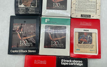 Load image into Gallery viewer, Vintage Mixed Collection 8-Track Cartridge Tapes Box Lot Of 10 Pieces
