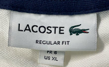 Load image into Gallery viewer, Lacoste Mens White Regular Fit Short Sleeve Collared Polo Shirt Size XL