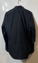 Load image into Gallery viewer, Express 1MX Mens Black Long Sleeve Collared Button Front Dress Shirt Size Medium