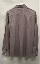 Load image into Gallery viewer, Tasso Elba Mens Brown White Plaid Cotton Long Sleeve Button-Up Shirt Size Large