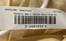 Load image into Gallery viewer, Penguin Munsingwear Womens Yellow Striped Short Sleeve Polo Shirt Size XL