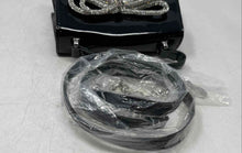 Load image into Gallery viewer, Aldo Womens Black Leather Rhinestone Bow Square Shape Top Handle Crossbody Bag