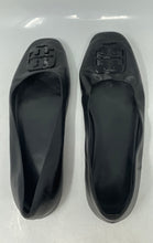 Load image into Gallery viewer, Authentic Tory Burch Womens Black Leather Slip-On Ballet Flats Size 8 Damaged