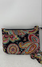 Load image into Gallery viewer, Vera Bradley Womens Multicolor Paisley Print Adjustable Strap Crossbody Bag