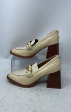Load image into Gallery viewer, Sam Edelman Womens Quincy Beige Square Toe Block Loafer Shoes Size 8.5