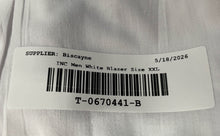 Load image into Gallery viewer, INC International Concepts Mens White Notch Lapel Two-Button Blazer Size XXL