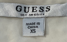 Load image into Gallery viewer, Guess Womens White Scoop Neck Sleeveless Short Mini Dress Size XS