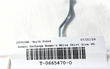 Load image into Gallery viewer, Armani Exchange Womens White Denim Back Slit Straight & Pencil Skirt Size P0