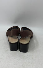 Load image into Gallery viewer, Pancaldi Womens Brown Open Toe Block Heel Slingback Sandals Size 8.5B