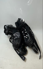 Load image into Gallery viewer, Bobicom Boys Black White Lace-Up Light-Up Adjustable Strap Inline Skates Size 9