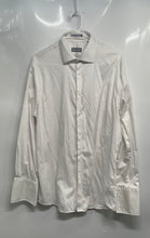 Load image into Gallery viewer, Michael Kors Mens White Long Sleeve Non-Iron Regular Fit Dress Shirt Size L