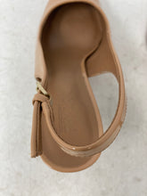 Load image into Gallery viewer, Nordstrom Rack Womens Priscilla Beige Leather Stiletto Slingback Heels Size 6.5M