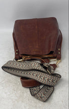 Load image into Gallery viewer, Chelikyp Womens Brown Leather Detachable Crossbody Strap Studded Shoulder Bag