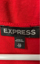 Load image into Gallery viewer, Express Womens Red Floral Sleeveless V-Neck Blouse Top Size XS