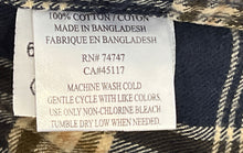 Load image into Gallery viewer, Hobbs Creek Mens Blue Beige Plaid Cotton Long Sleeve Button-Up Shirt Size 2XL