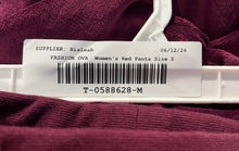 Load image into Gallery viewer, Fashion Nova Womens Red Drawstring Pockets Elastic Waist Jogger Pants Size S
