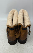 Load image into Gallery viewer, UGG Womens Aldon Brown Leather Sheepskin Foldover Winter Snow Boots Size 6