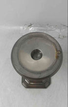 Load image into Gallery viewer, Pottery Barn Silver Color Art Deco Design Collectible Candlestick Holder