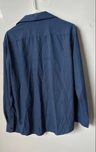 Load image into Gallery viewer, Jones New York Signature Mens Blue Slim Fit Dress Shirt Size L 16-16.5 32/33