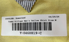 Load image into Gallery viewer, Tommy Hilfiger Mens Yellow The 1985 Classic Fit Short Sleeve Polo Shirt Size M
