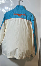 Load image into Gallery viewer, NFL Womens Beige Blue Long Sleeve Full-Zip Super Bowl Windbreaker Jacket Sz 3XL