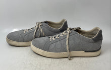 Load image into Gallery viewer, Coach Mens Clip Gray Signature Print Leather Low Top Sneakers Shoes Size 10