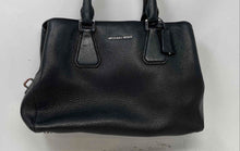 Load image into Gallery viewer, Michael Kors Womens Camille Black Leather Detachable Strap Lined Satchel Handbag