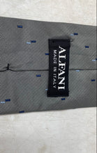 Load image into Gallery viewer, Alfani Mens Gray Blue Geometric Embroidered Adjustable Formal Designer Tie