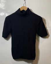 Load image into Gallery viewer, Authentic Armani Jeans Womens Black Mock Neck Cropped Pullover Sweater Size 6