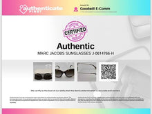 Load image into Gallery viewer, Authentic Marc Jacobs Women's Dark Havana Gold -Tone Sunglasses With Case