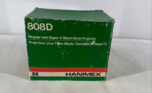 Load image into Gallery viewer, Hanimex 808D Black Regular And Super 8 Silent Movie Projector Not Tested