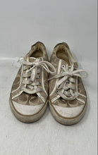 Load image into Gallery viewer, Coach Womens Cream Signature Print Low Top Lace-Up Sneaker Shoes Size 6B